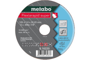 Відрізний диск Metabo super 115×1,0x22,23 Inox, TF 42 (616217000)