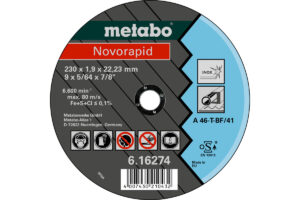 Відрізний диск Metabo 115 x 1,0 x 22,23 Inox, TF 41 (616270000)