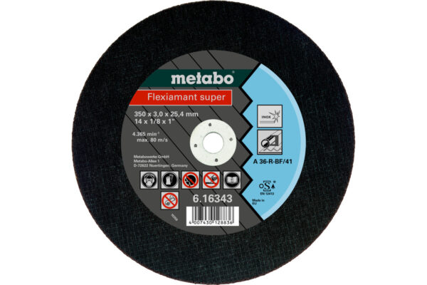 Відрізний диск Metabo super 350×3,0x25,4 Inox, TF 41 (616343000)