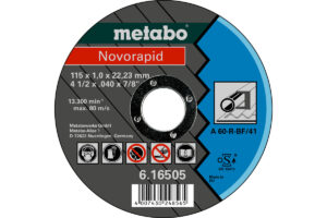 Відрізний диск Metabo 115 x 1,0 x 22,23 мм, сталь, TF 41 (616505000)