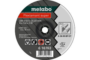 Відрізний диск Metabo super 230×6,0x22,23 алюміній, SF 27 (616763000)