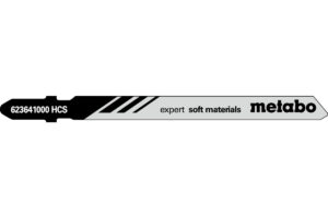 5 ножів пилкових полотен Metabo для лобзиків «expert soft materials». 74 мм (623641000)