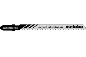 5 пилкових полотен Metabo для лобзиків «expert aluminium». 74/3.0 мм (623648000)