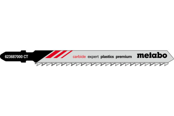 3 пилкових полотна Metabo для лобзиків «expert plastics premium». 91/ 3.3 мм (623687000)