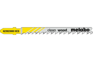 5 пилкових полотен Metabo для лобзиків «clean wood». 74 мм/progr. (623923000)