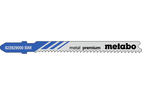 5 пилкових полотен Metabo для лобзиків «metal premium». 66 мм/progr. (623929000)