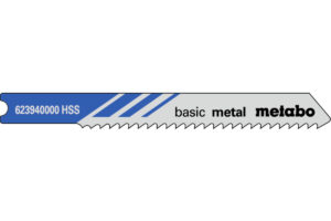 5 пилкових U – подібних полотен Metabo для лобзиків «basic metal». 52/2.0 мм (623940000)