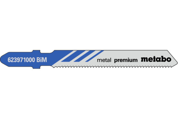5 пилкових полотен Metabo для лобзиків «metal premium». 51/ 1.2 мм (623971000)