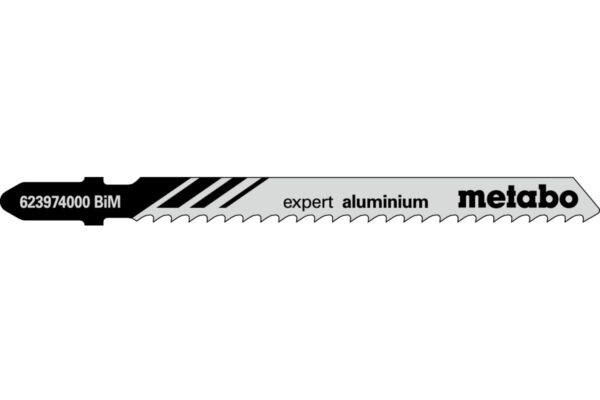 5 пилкових полотен Metabo для лобзиків «expert aluminium». 75/3.0 мм (623974000)