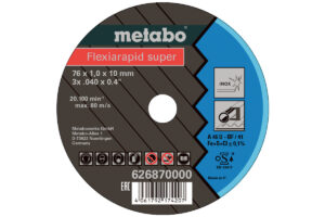 Відрізний диск Metabo, 5 шт., 76×1,0x10,0 мм Inox, TF 41 (626870000)