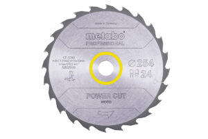 Пилкове полотно Metabo “power cut wood – professional”, 254×30, Z24 WZ 20° (628025000)