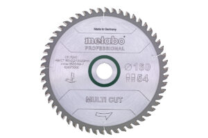 Пилкове полотно Metabo «multi cut – professional», 165×20 Z54 FZ/TZ 5° (628293000)