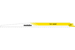 5 пилкових полотен Metabo для шабельних пилок «fast wood». 300 x 1.25 мм (628242000)