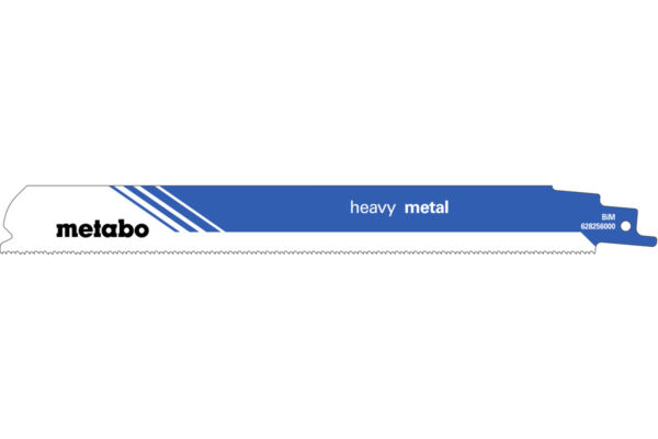 5 пилкових полотен Metabo для шабельних пилок «heavy metal». 225 x 1.1 мм (628256000)