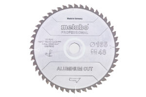 Пилкове полотно Metabo «aluminium cut – professional», 160×20 Z48 FZ/TZ 5°neg (628288000)