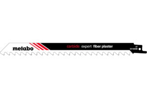 Пилкове полотно Metabo для шабельних пилок «expert fiber plaster». 300/ 1.5 мм (631146000)
