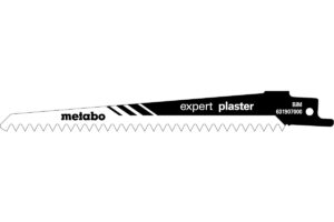 5 пилкових полотен Metabo для шабельних пилок «expert plaster». 150 x 1.25 мм (631907000)