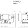 Комбінована машина для сухого/вологого шліфування METABO TNS 175 111485