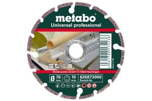 Алмазний відрізний круг, 76×10,0 мм, «UP», універсальний «professional» (626873000)Metabo